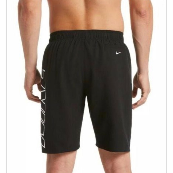 Nike Volley Swim Trunk Board Shorts 9” Black White Men's  sz Large NESS9508-001 - Picture 3 of 3